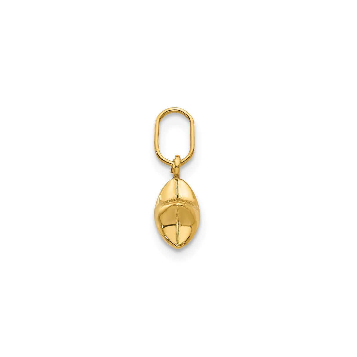14k Yellow Gold Star Pendant Charm, Polished Minimalist Five-Point Design, Celestial Theme for Women