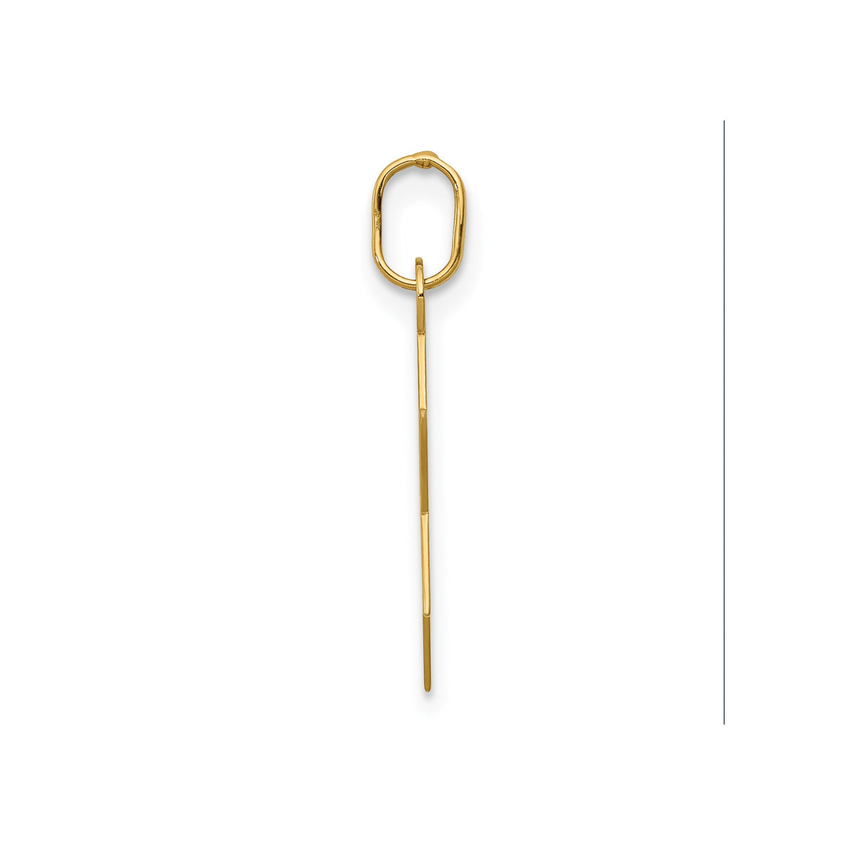 14k Yellow Gold Star of David Pendant, Polished Openwork Jewish Symbol Charm