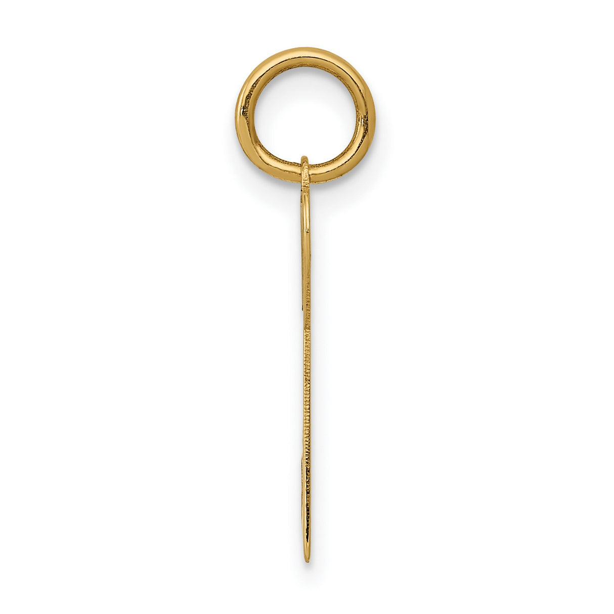 14k Yellow Gold Heart Key Pendant, Dainty Symbol of Love for Women