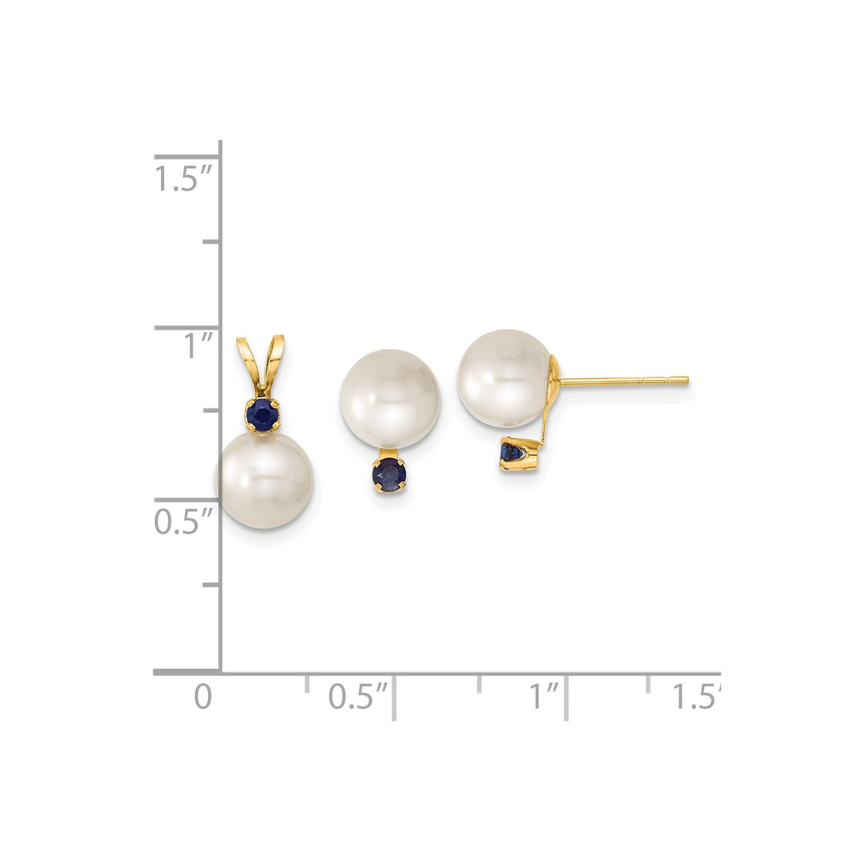 14k Multi-Tone Gold Brown CZ Peace Symbol Ball Dangle Post Earrings Charm Pendant