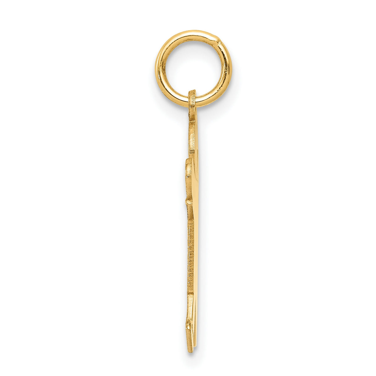 14k Yellow Gold Boy Charm Pendant with Cap and T-Shirt Design