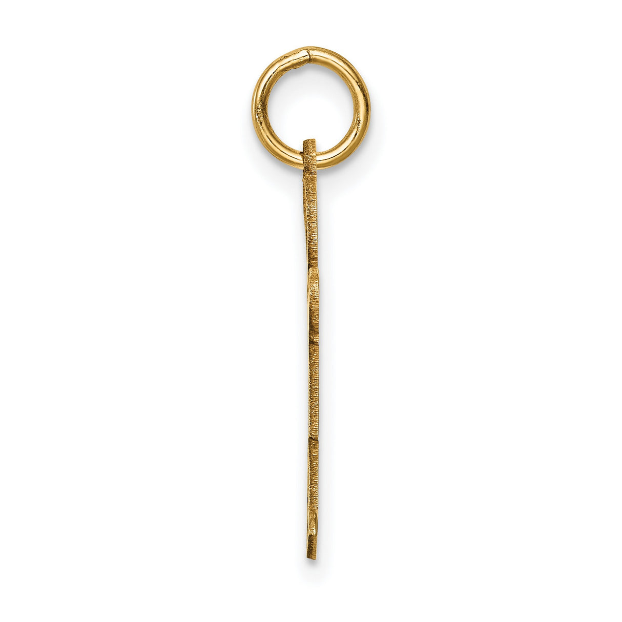 14k Yellow Gold Boy Shaped Pendant, Simple Figure with Short Hair, Sentimental Family Charm