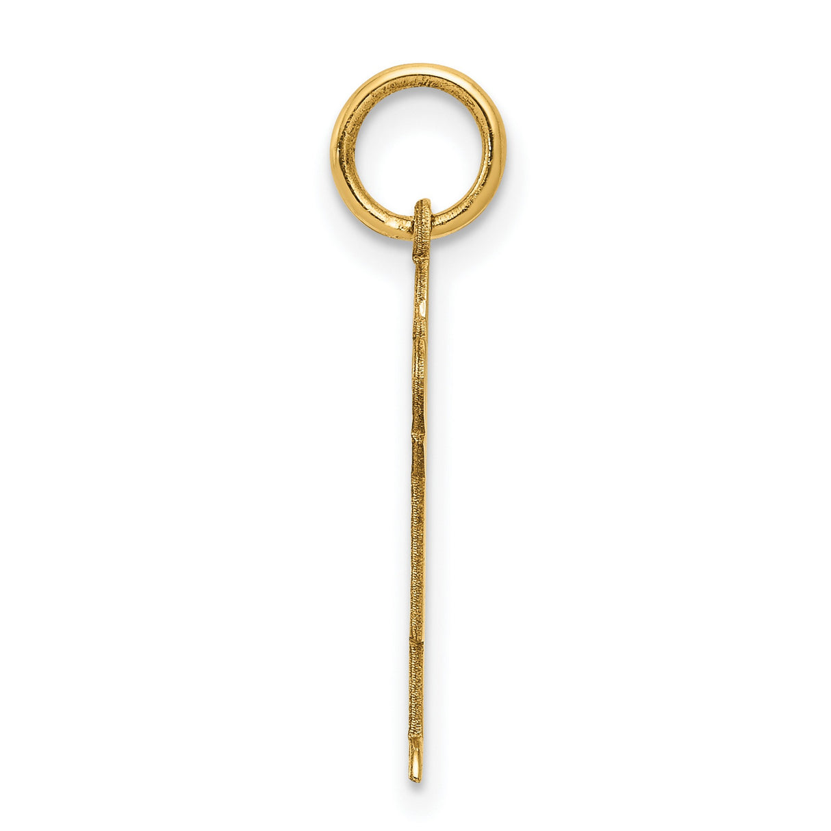 14k Yellow Gold Boy Charm Pendant, Simple Silhouette Family Jewelry for Mothers