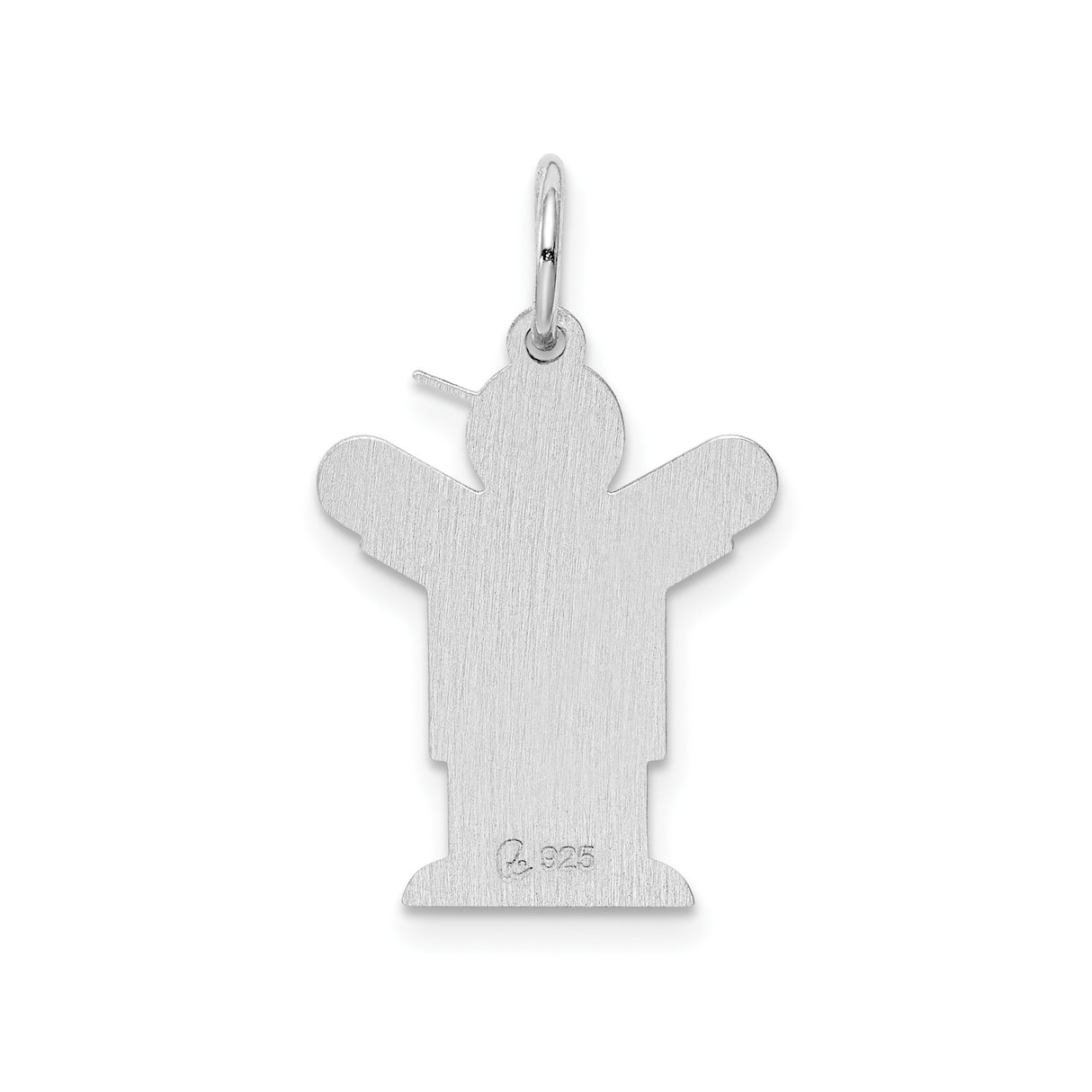 Sterling Silver Boy Pendant with Heart Detail and Baseball Cap Design for Mothers