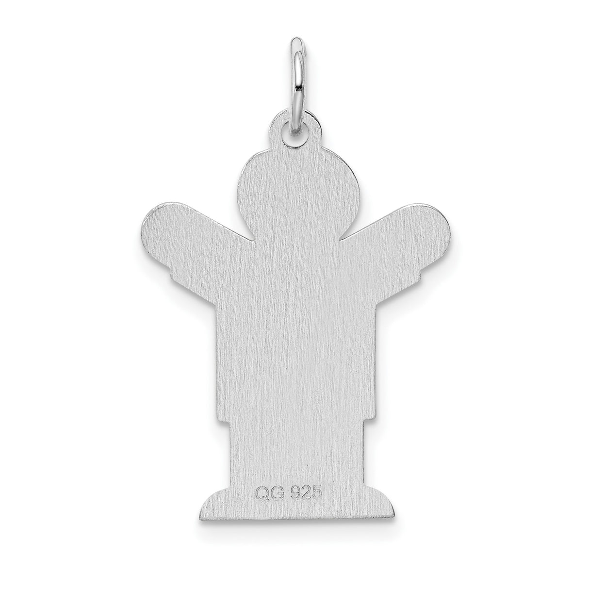 Sterling Silver Pendant, Boy Figure Charm, Minimalist Motherhood Family Jewelry