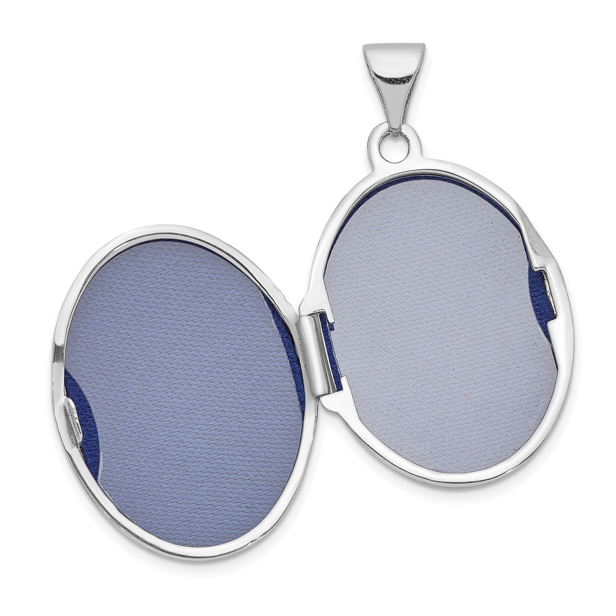 14k White Gold Oval Locket Pendant with Scroll Pattern, Vintage Inspired Keepsake Design