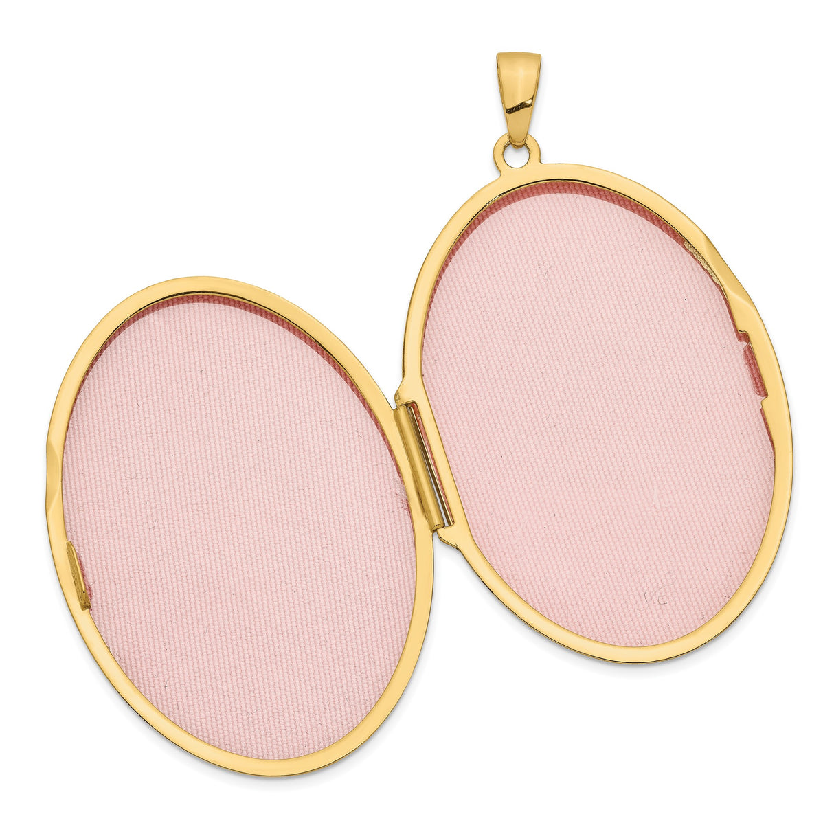 14k Yellow Gold Oval Locket Pendant with Celtic Heart Knot Design for Women