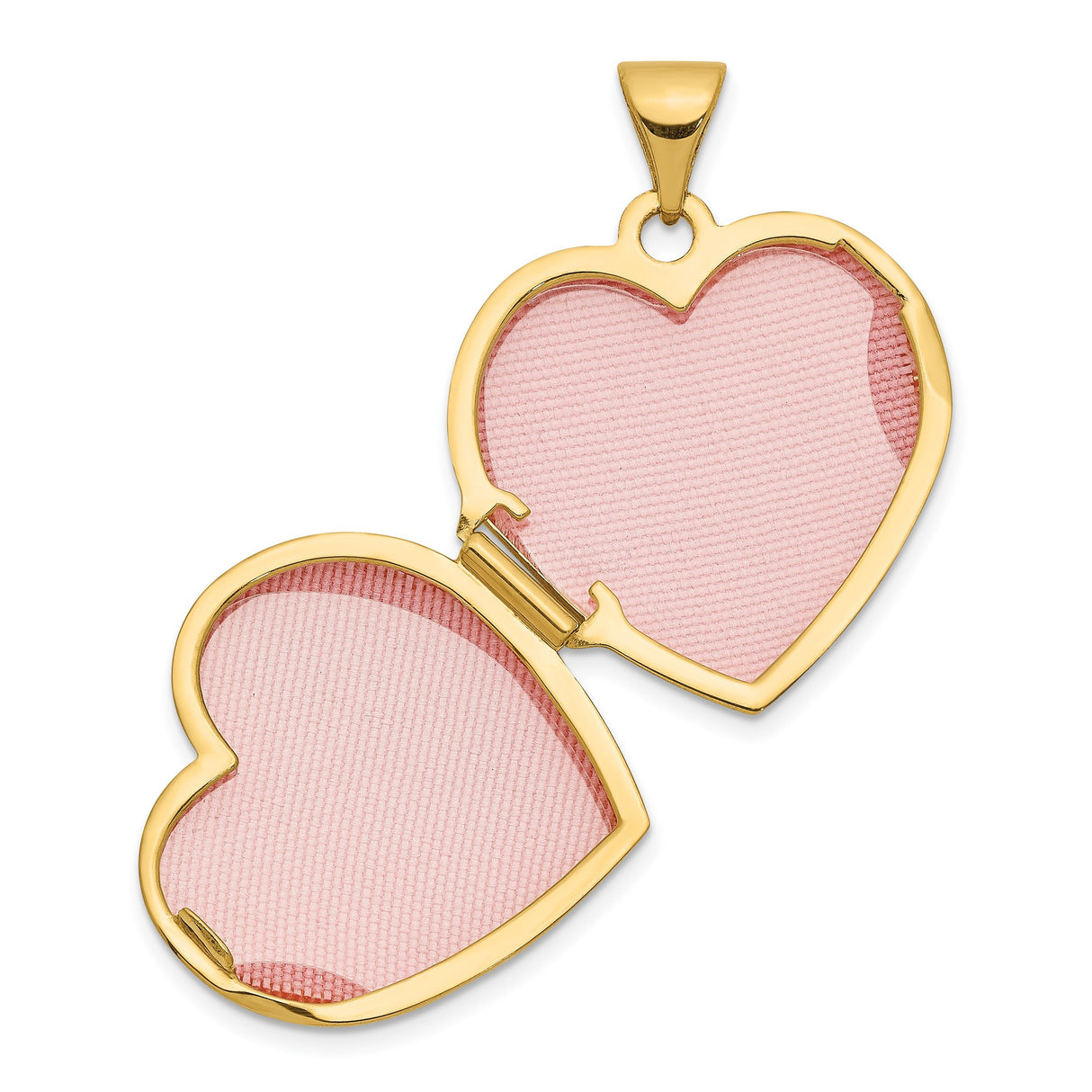 14k Yellow Gold Heart Locket Pendant with Floral Engraving, Romantic Keepsake Jewelry for Women