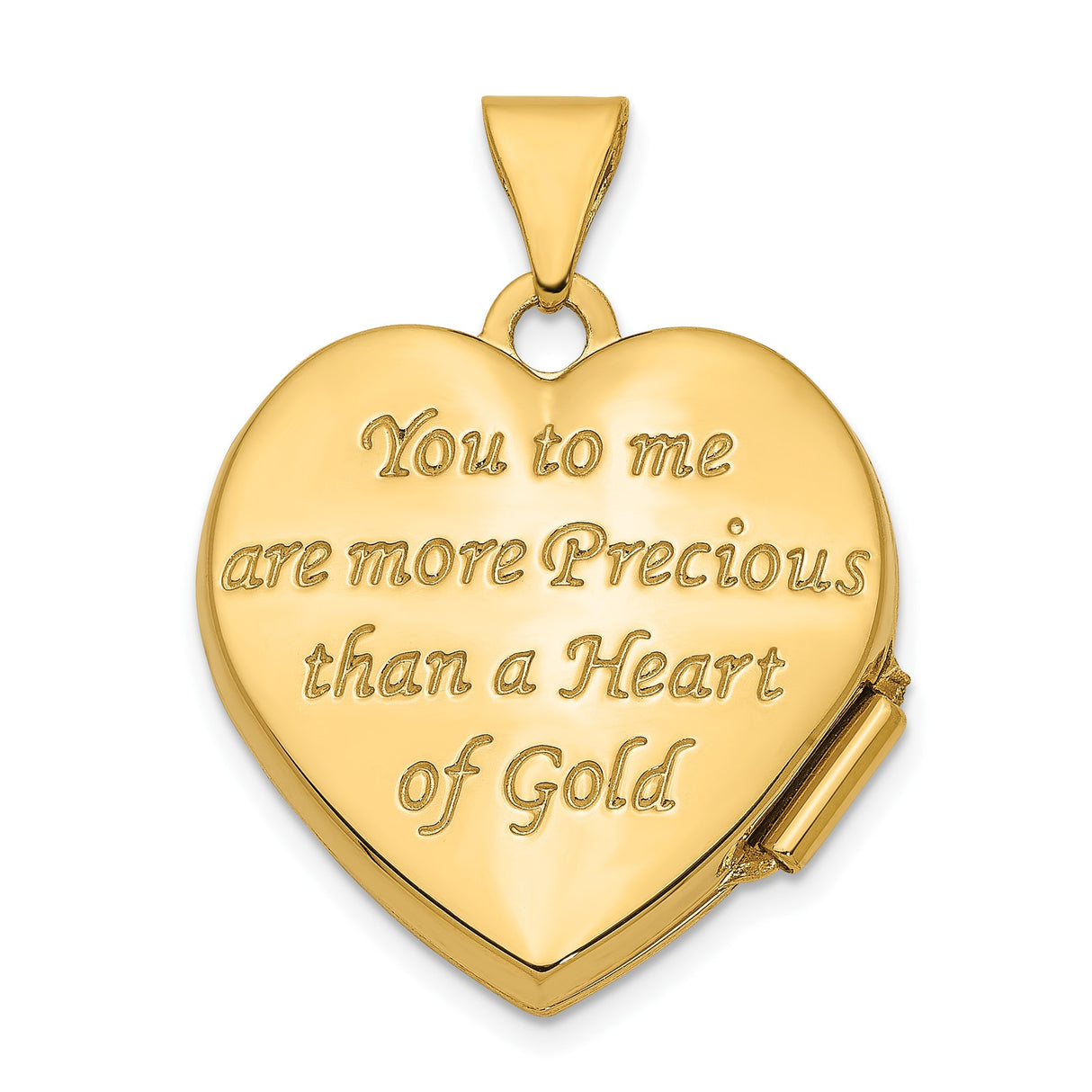 14k Multi-Tone Gold Heart Locket Pendant with Celtic Knot Motif for Women