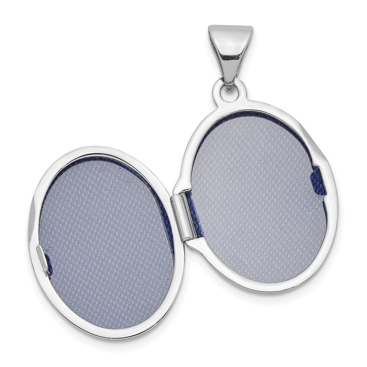 14k White Gold Oval Floral Locket Pendant, Dainty Sentimental Jewelry for Women