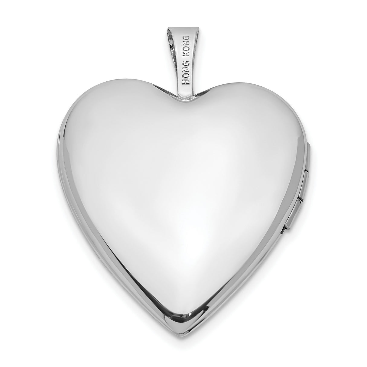 14k White Gold Heart Locket Pendant with Mom and Hearts, Sentimental Keepsake Jewelry for Women