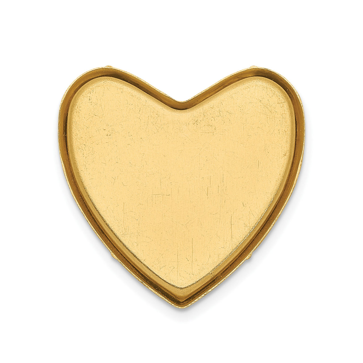 14k Yellow Gold Heart Locket Pendant with Starburst Design and Diamond Accent