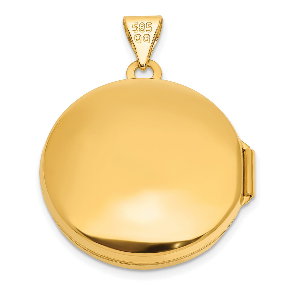 14k Multi-Tone Gold Round Locket Pendant with Diamond Accent, Celtic Knot and Milgrain Detailing