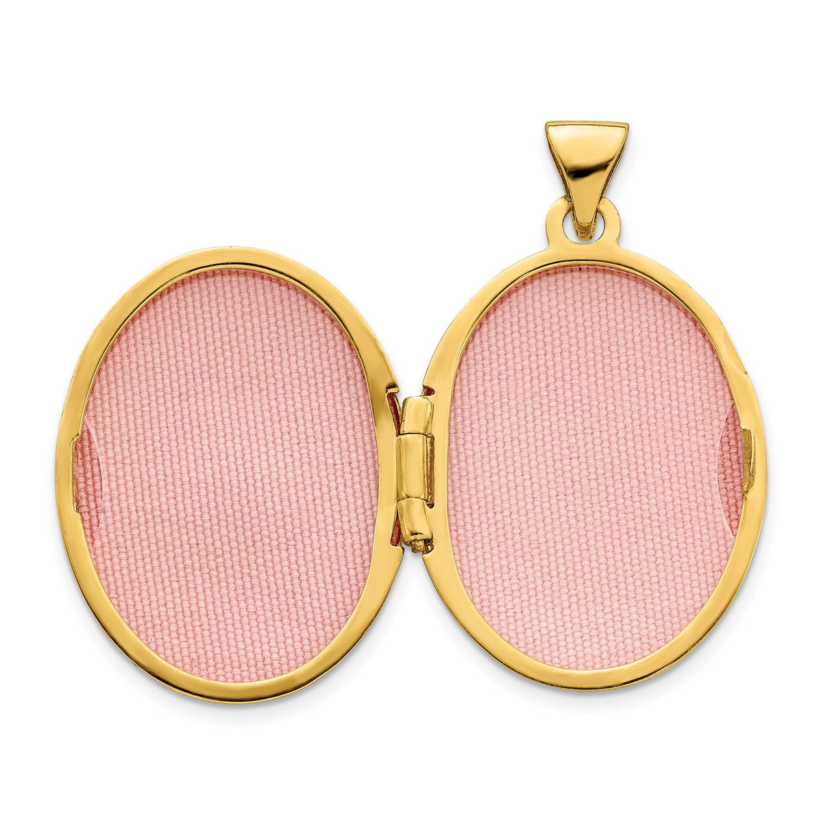 14k Multi-Tone Gold Oval Locket Pendant with Diamond, Rhodium Flower and Star Motif