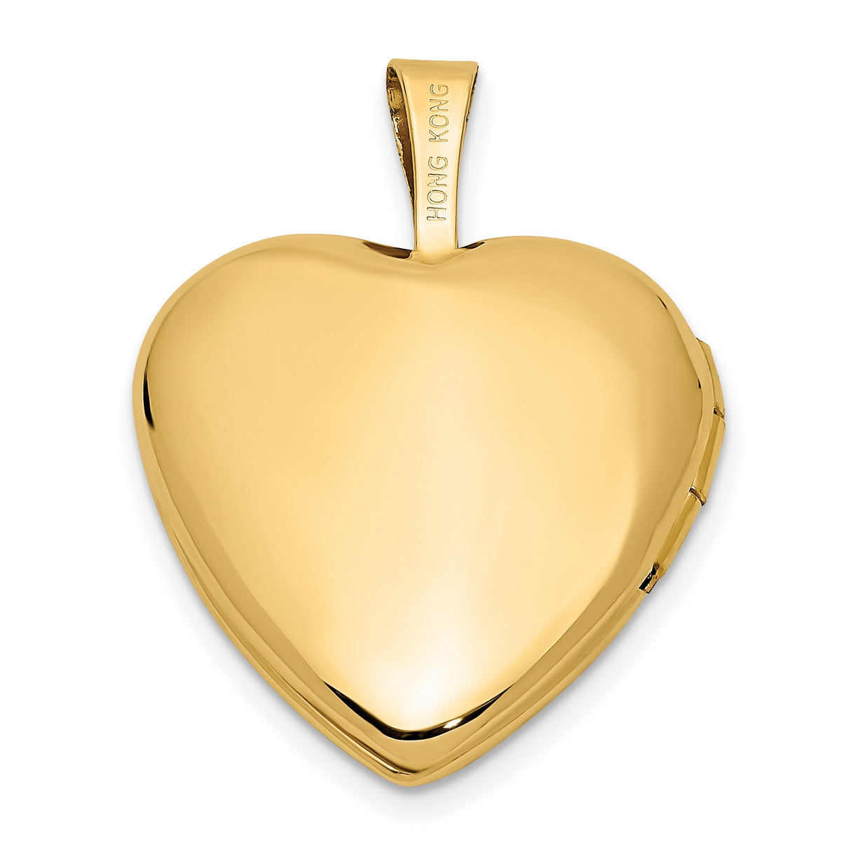 14k Yellow Gold Heart Locket Pendant with Floral and Scroll Engraving, Vintage Keepsake Jewelry
