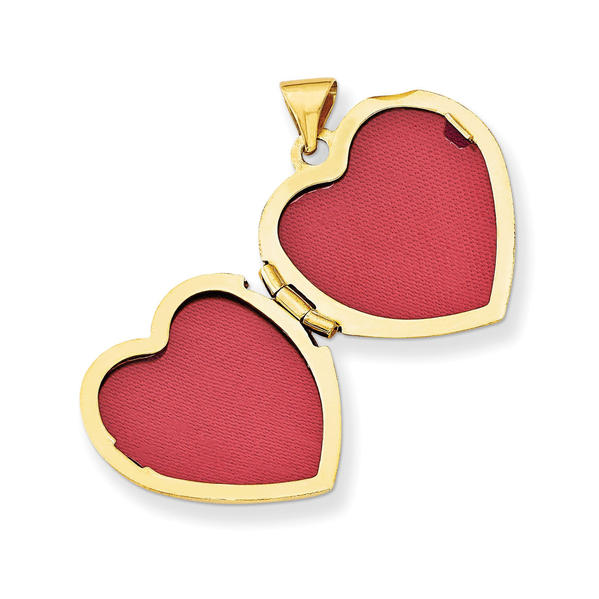 14k Yellow Gold Claddagh Heart Locket Pendant with Diamond Accent, Celtic Symbol of Love and Loyalty