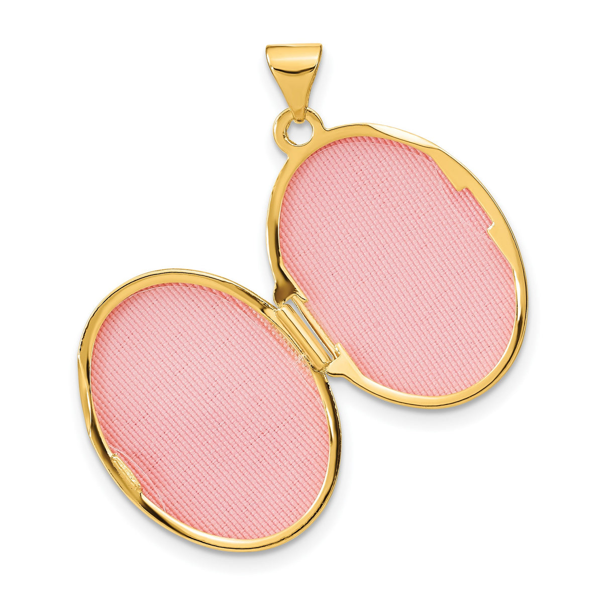 14k Yellow Gold and Rhodium Oval Locket Pendant with Diamond and Starburst Design