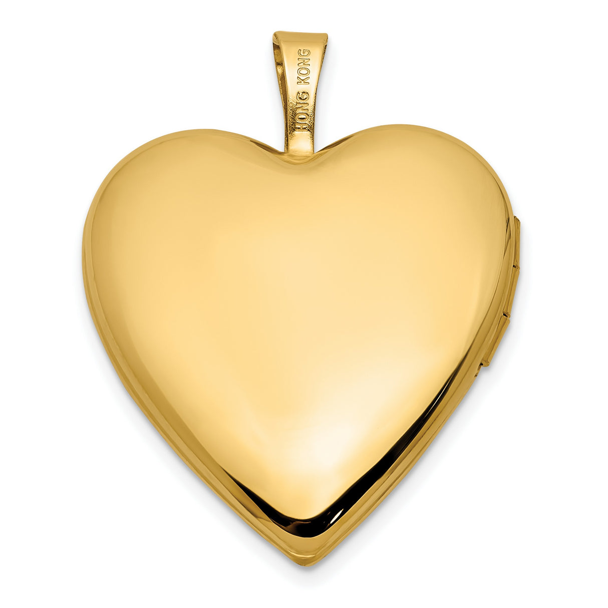 14k Yellow Gold Heart Locket Pendant with Angel Wings and Star, Christian Memorial Jewelry for Women
