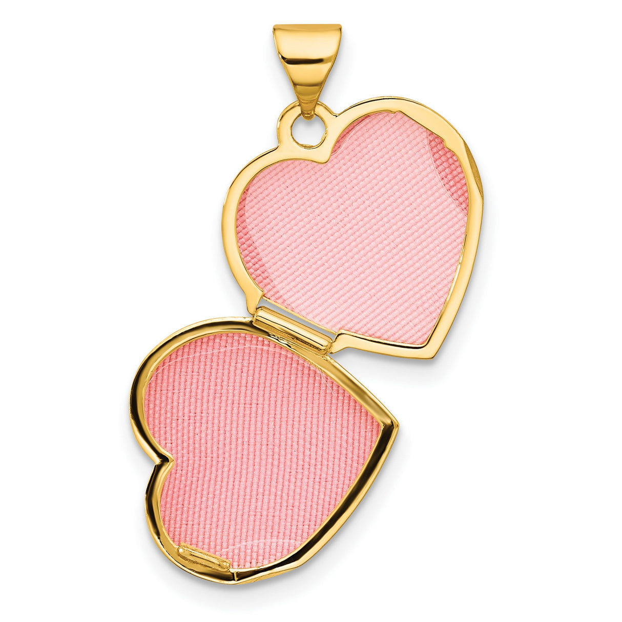 14k Multi-Tone Gold Heart Locket Pendant with Dove and Rhodium Accents, Christian Memorial Jewelry