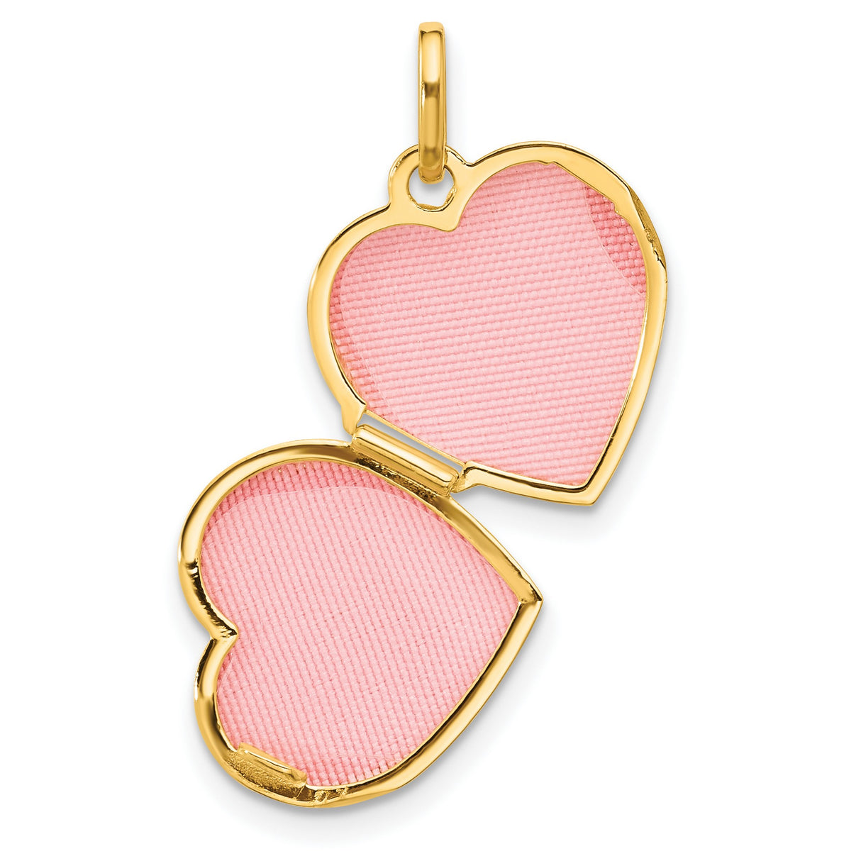 14k Multi-Tone Gold Heart Locket Pendant, Forever in My Heart Engraving, Memorial Keepsake for Women