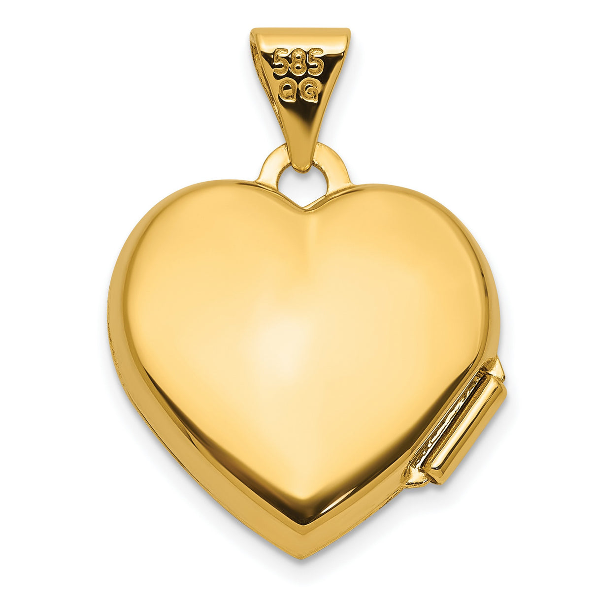 14k Multi-Tone Gold Heart Locket Pendant with Infinity Symbol, Love of My Life Design