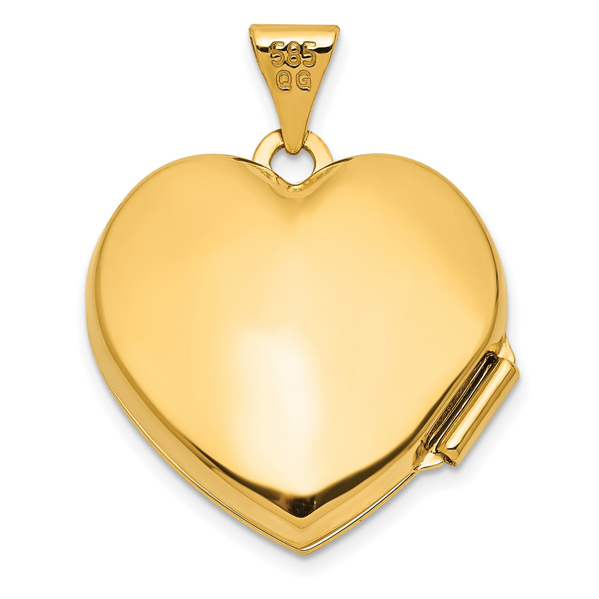 14k Multi-Tone Gold Heart Locket Pendant with Diamond, Always My Mom Forever My Friend Design