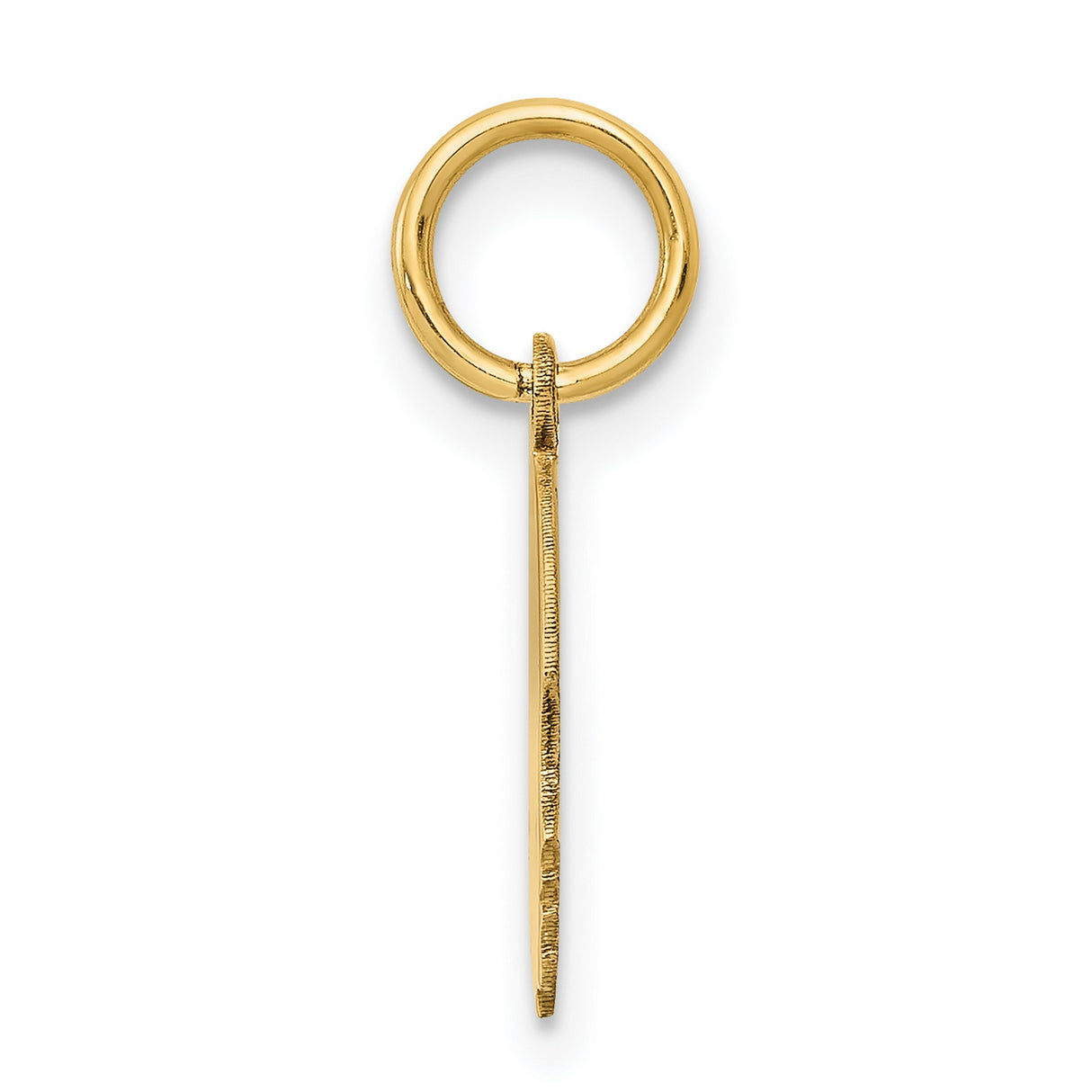 14k Yellow Gold Boy Head Pendant, Minimalist Profile Charm for Mothers