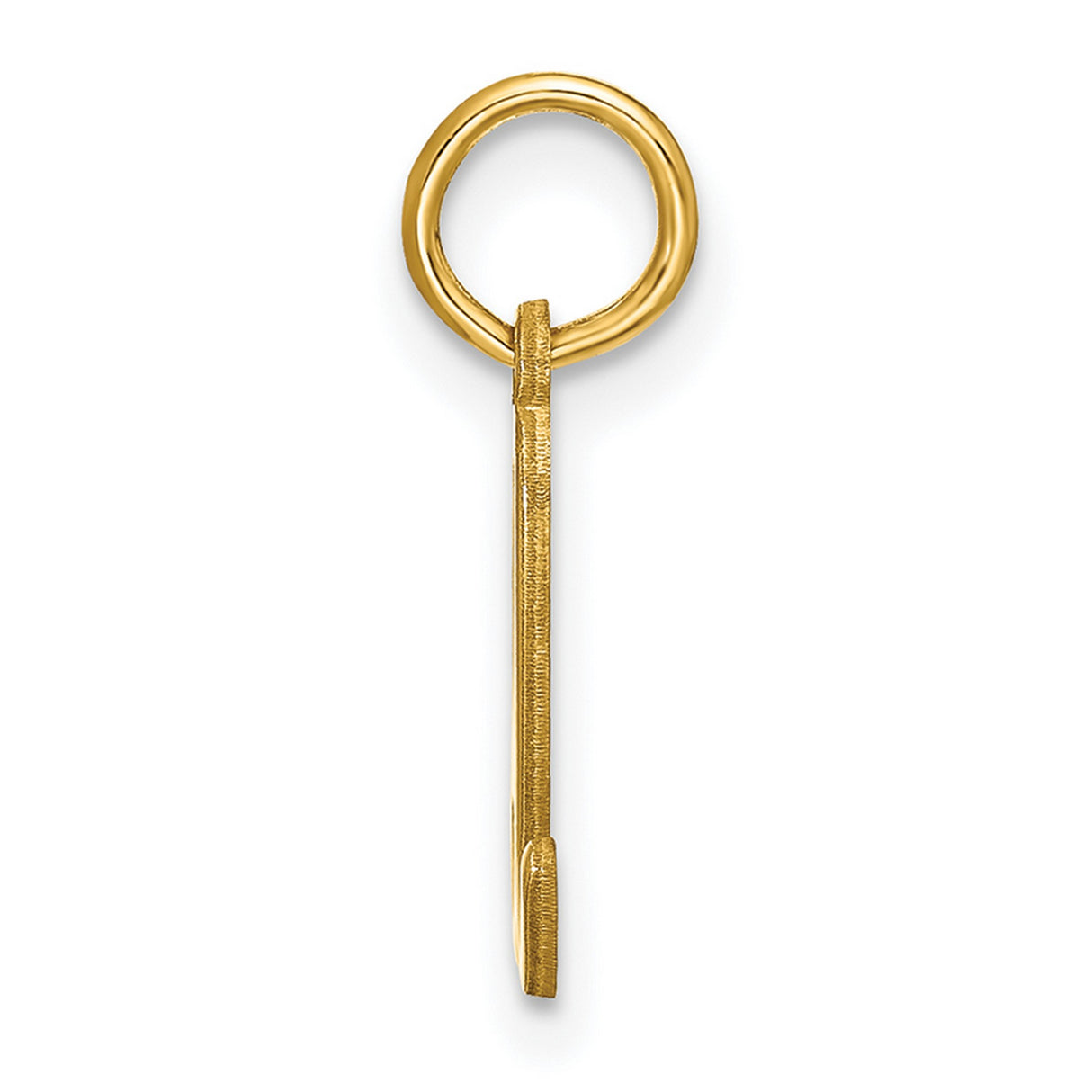 Lower case Letter D Initial Charm Pendant in Real 14k Yellow Gold