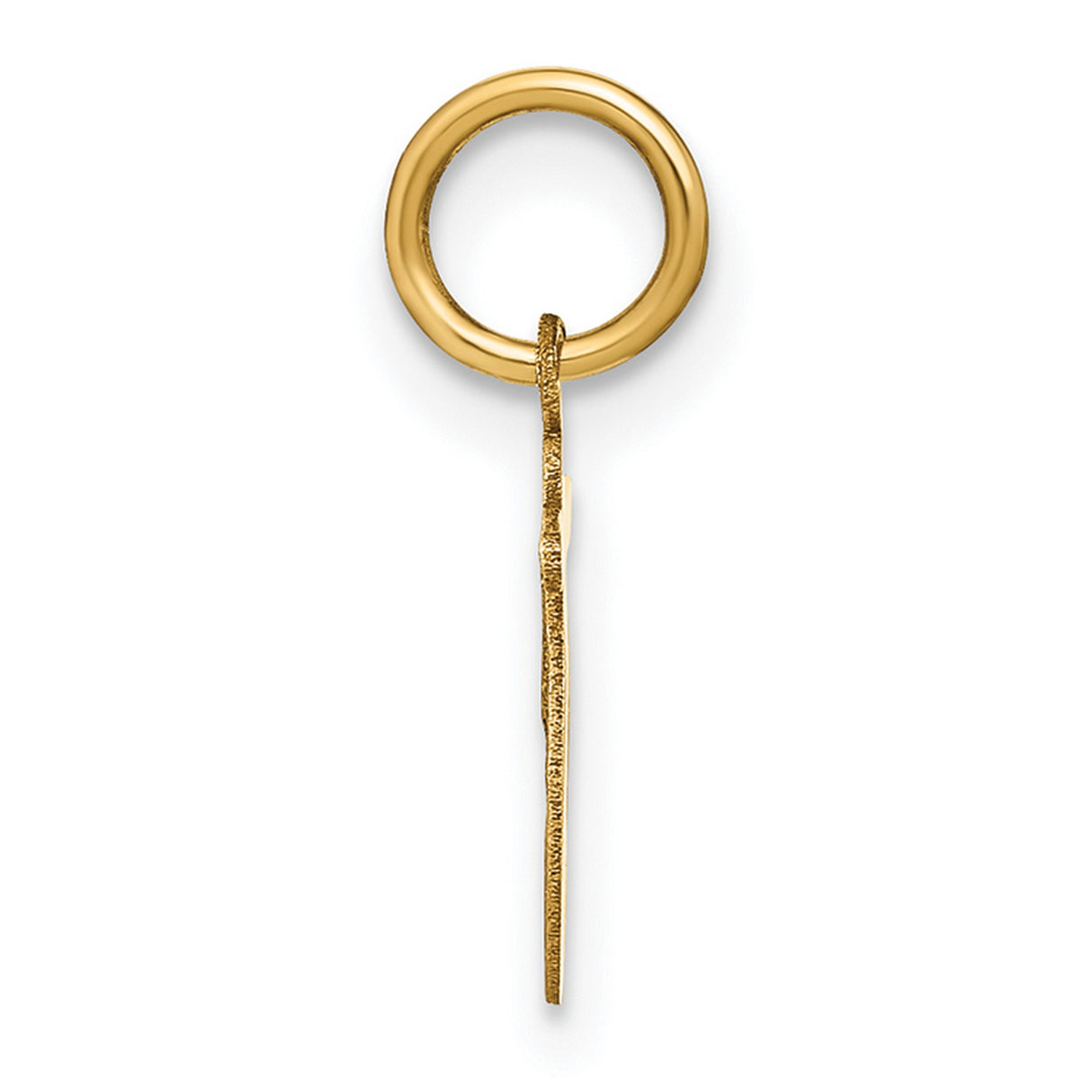 14k Yellow Gold Tau Cross Pendant, Christian Symbol of Faith and Devotion for Women