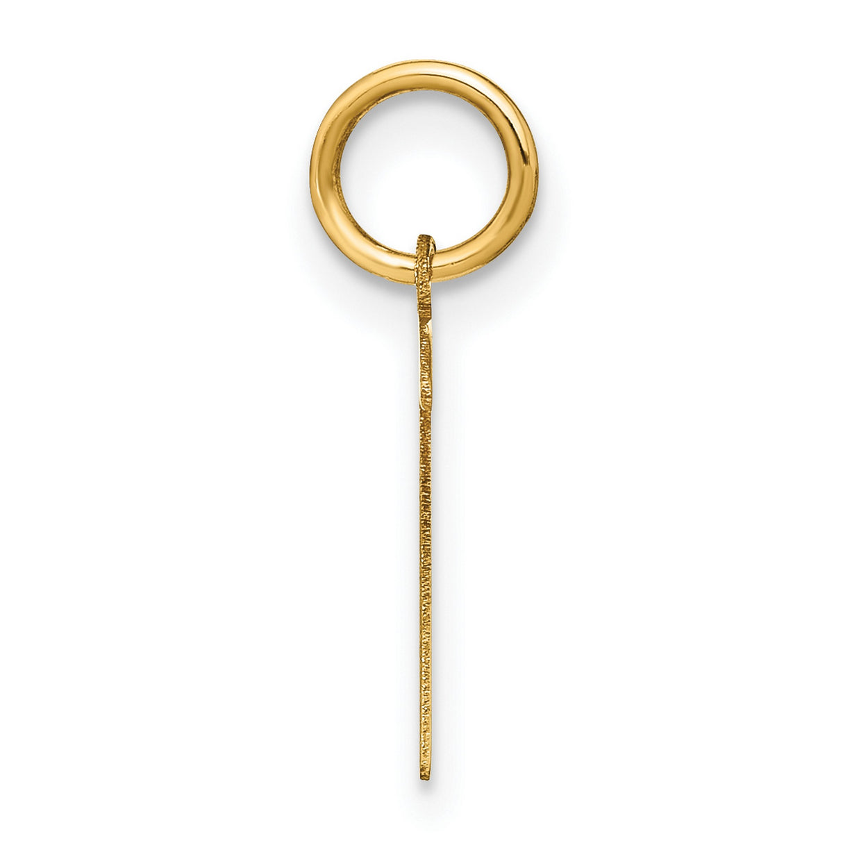 14k Yellow Gold Tau Cross Pendant, Polished Finish, Catholic Christian Religious Charm