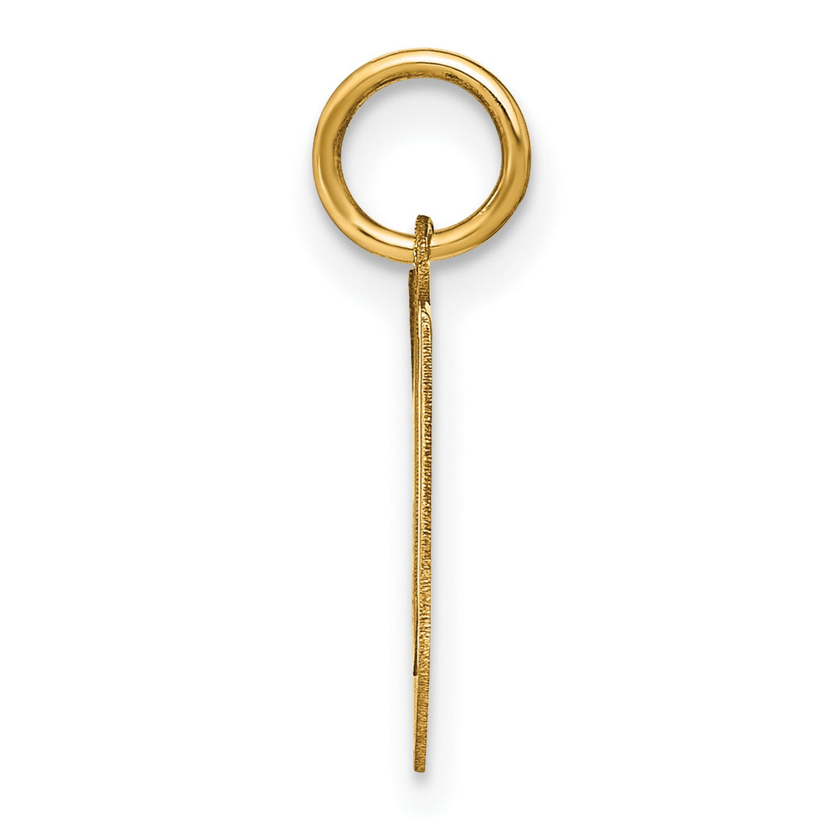 14k Yellow Gold Chevron Pendant with Open Modern Geometric Design for Men or Women