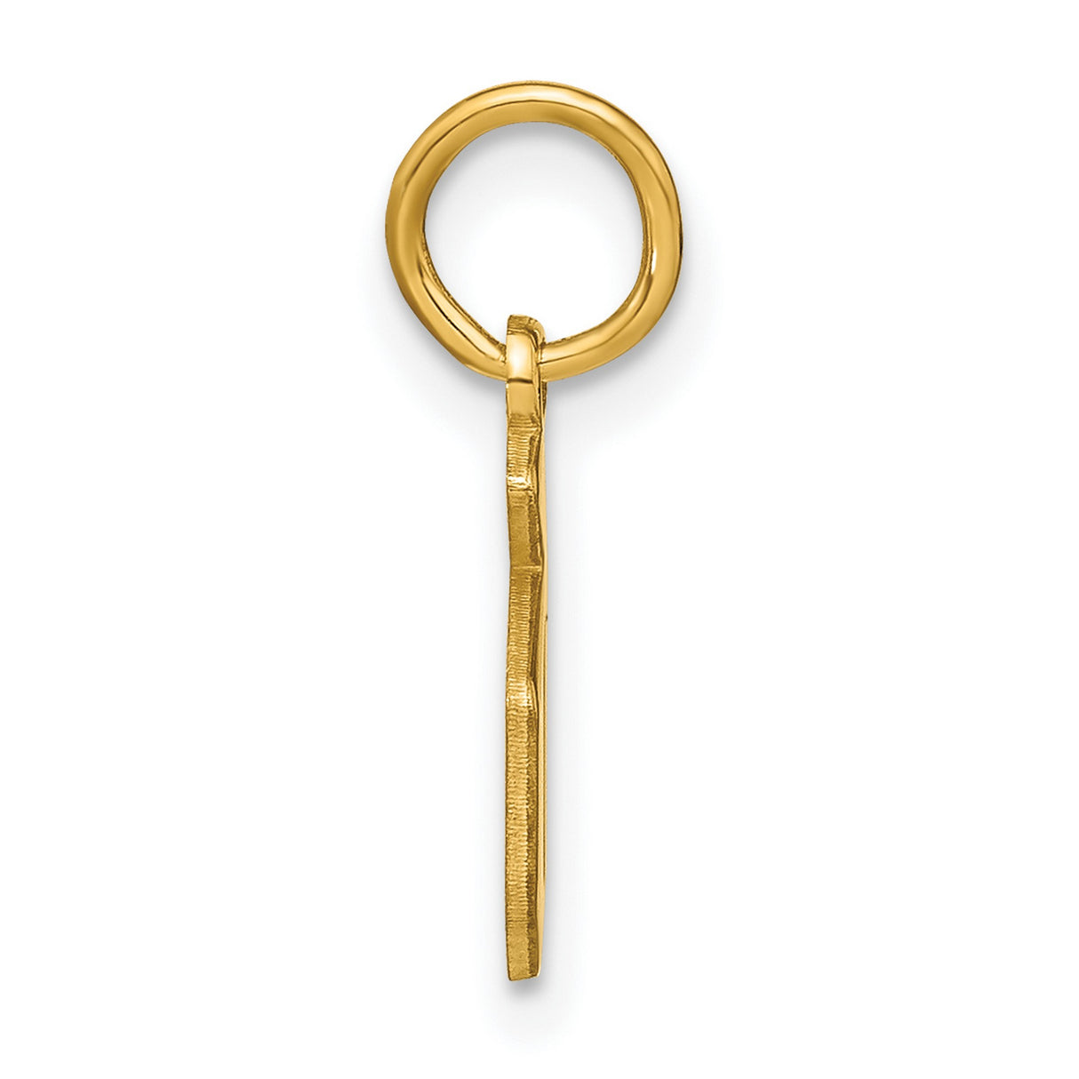 14k Yellow Gold Chai Pendant, Hebrew Religious Symbol for Men and Women