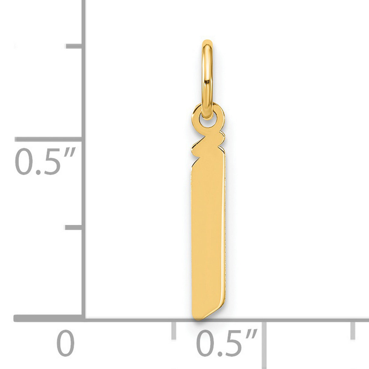 14k Yellow Gold Mezuzah Pendant, Minimalist Jewish Religious Charm for Men and Women
