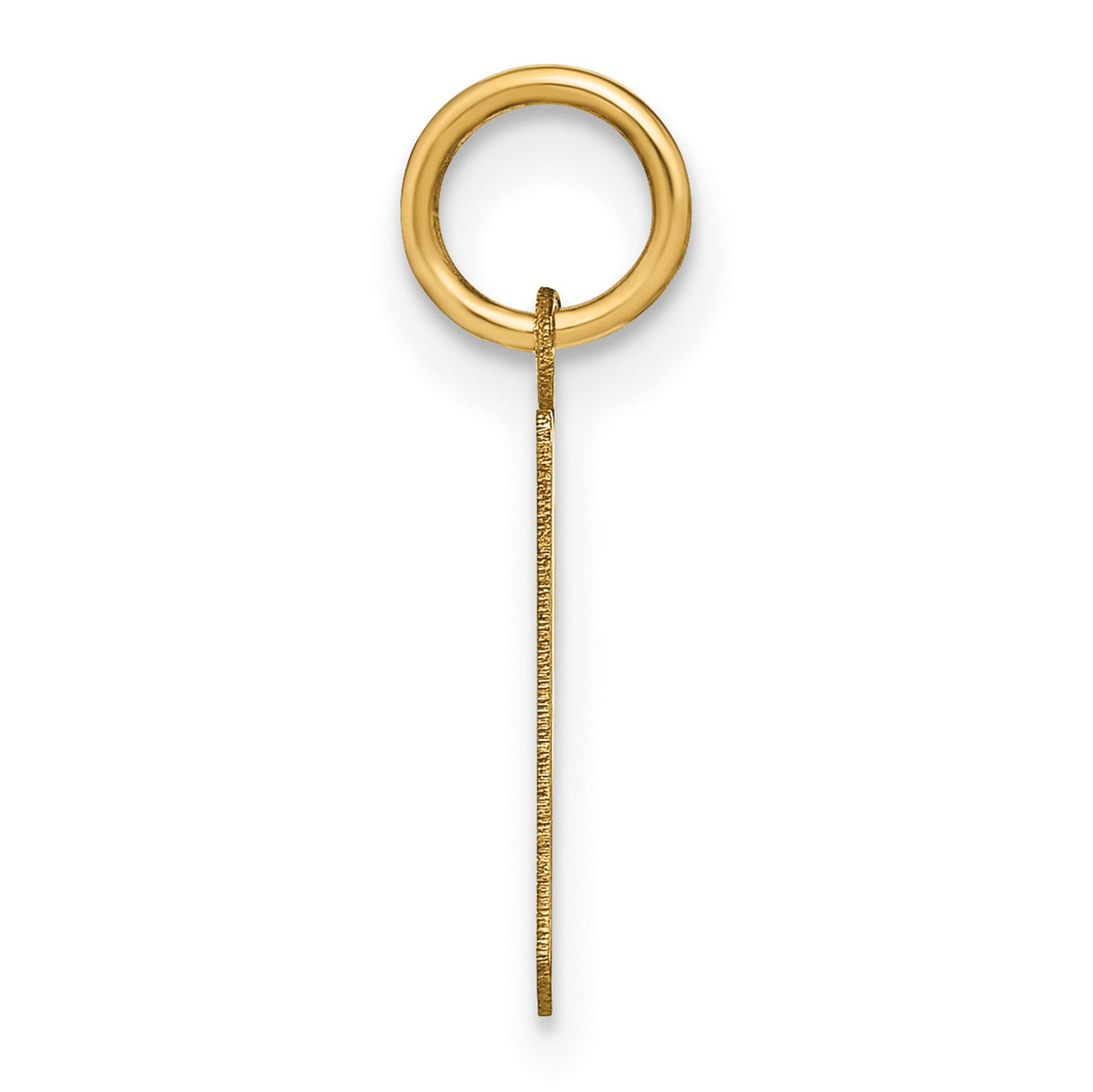 14k Yellow Gold Lowercase P Pendant, Modern Initial Charm, Minimalist Alphabet Jewelry