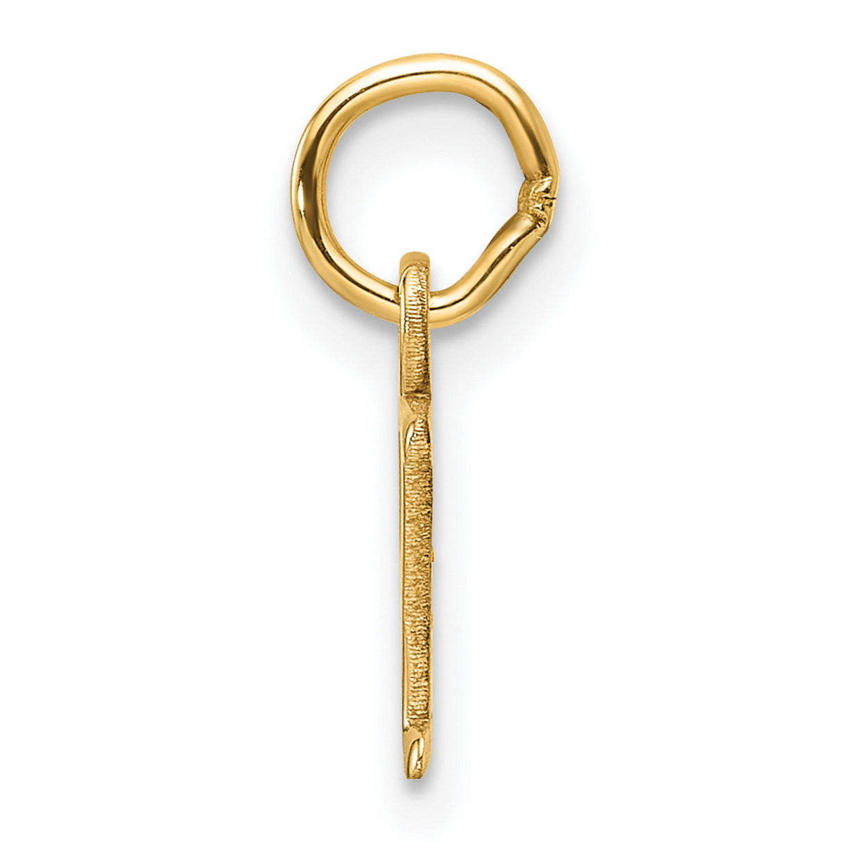 14k Yellow Gold Letter Y Pendant, Block Style Initial Charm, Polished Finish, Unisex Jewelry