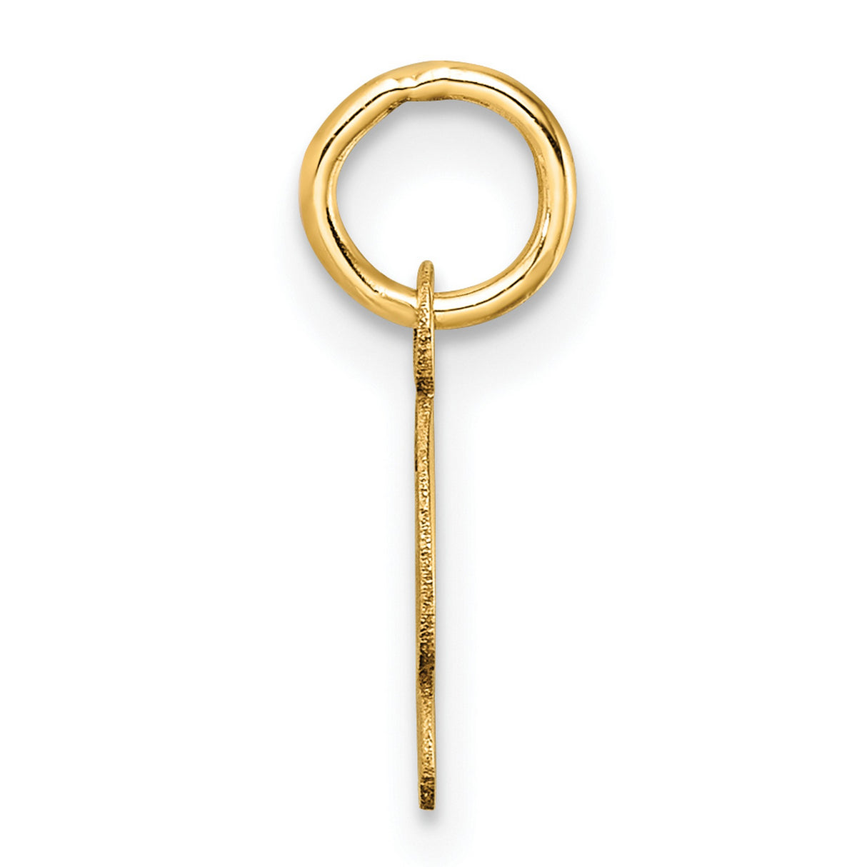 14k Yellow Gold Script Letter G Pendant, Cursive Initial Charm for Women