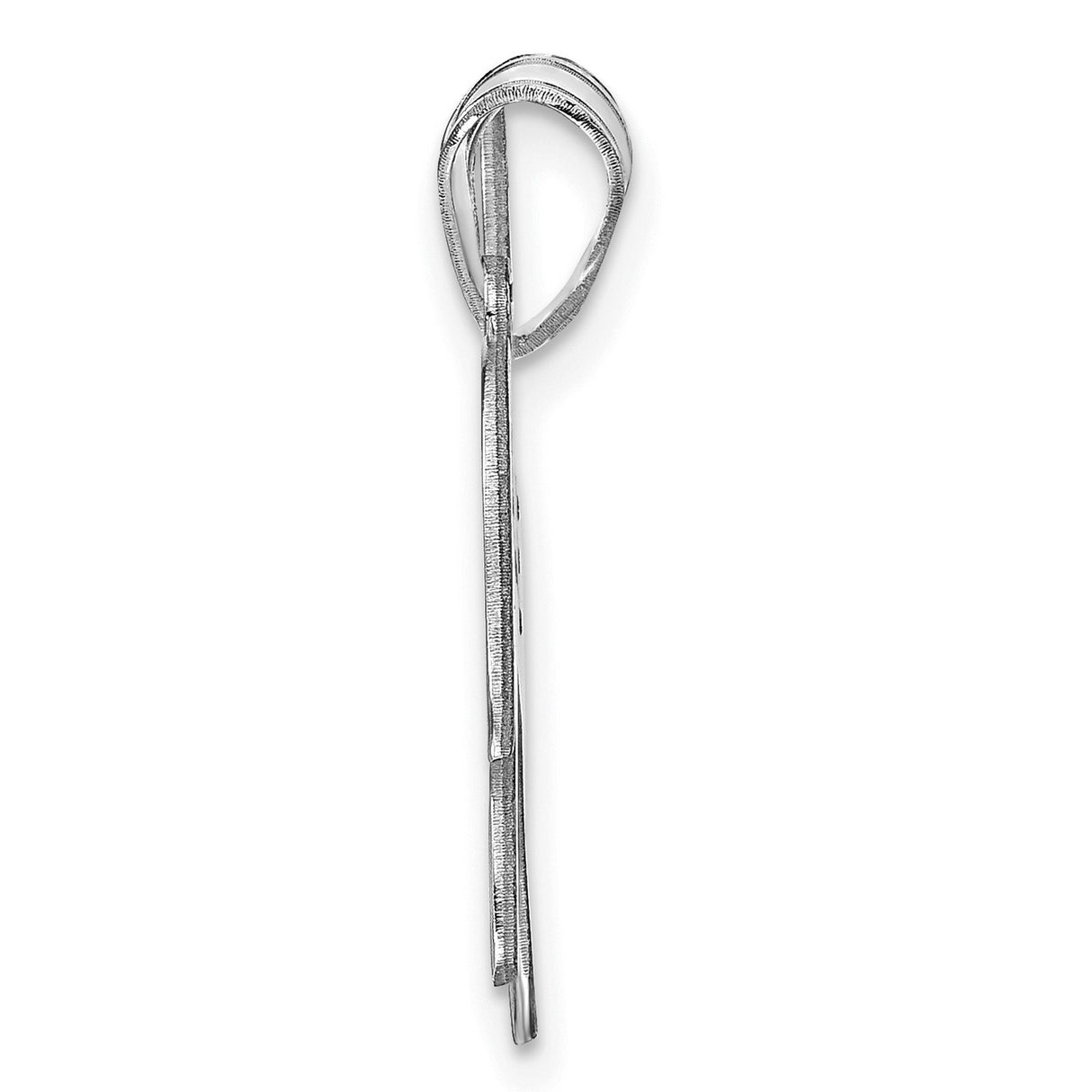 Dog Charm Pendant in Real 14k White Gold