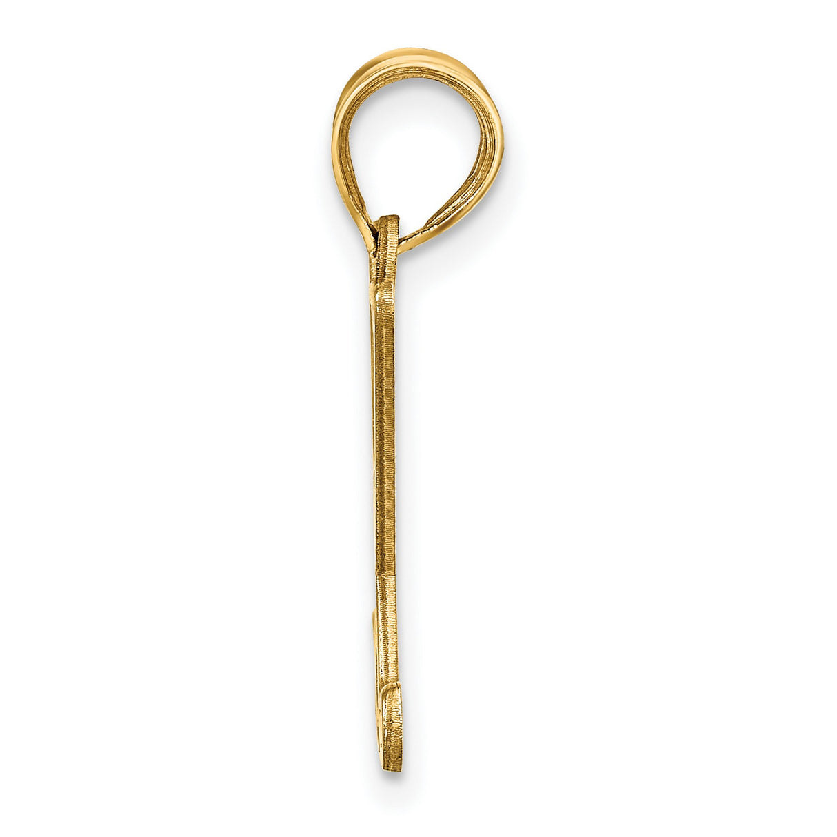 Gold Plated Hockey Charm Pendant in Real 925 Sterling SIlver