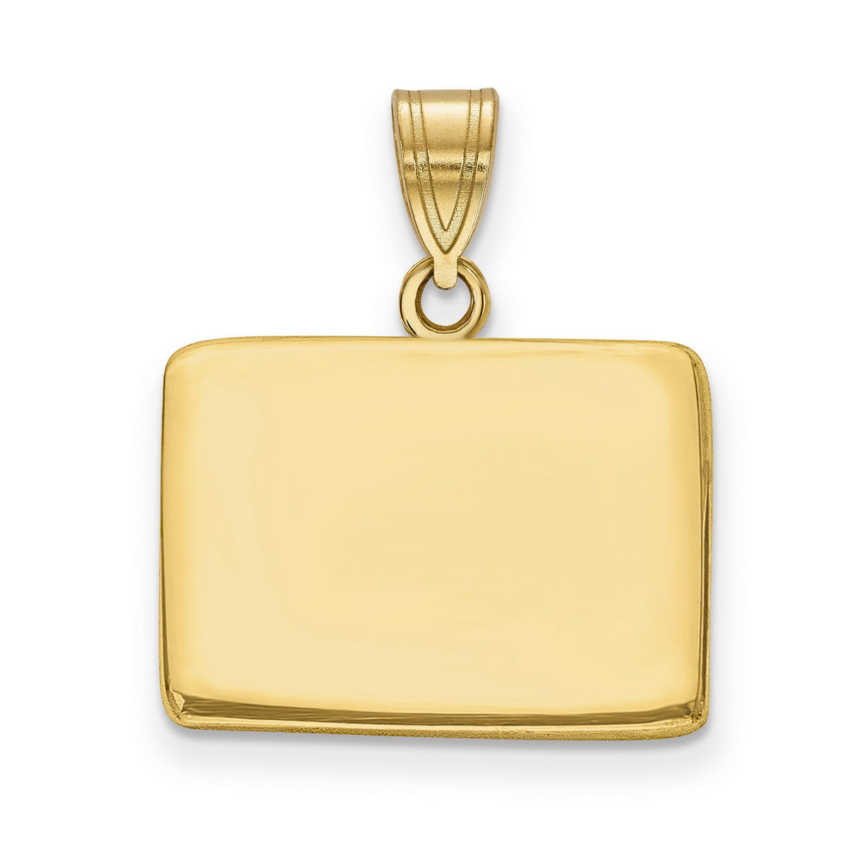 Polished Colorado State Shaped Charm Pendant in Real 14k Yellow Gold