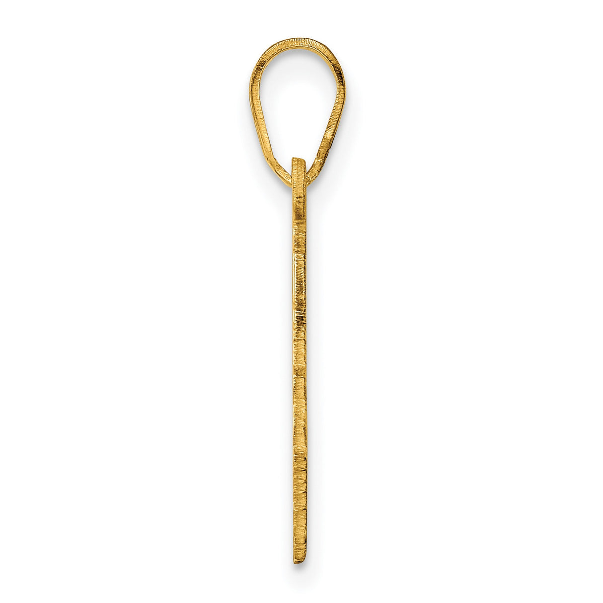 14k Yellow Gold Georgia State Pendant, Minimalist USA Map Charm for Women or Unisex