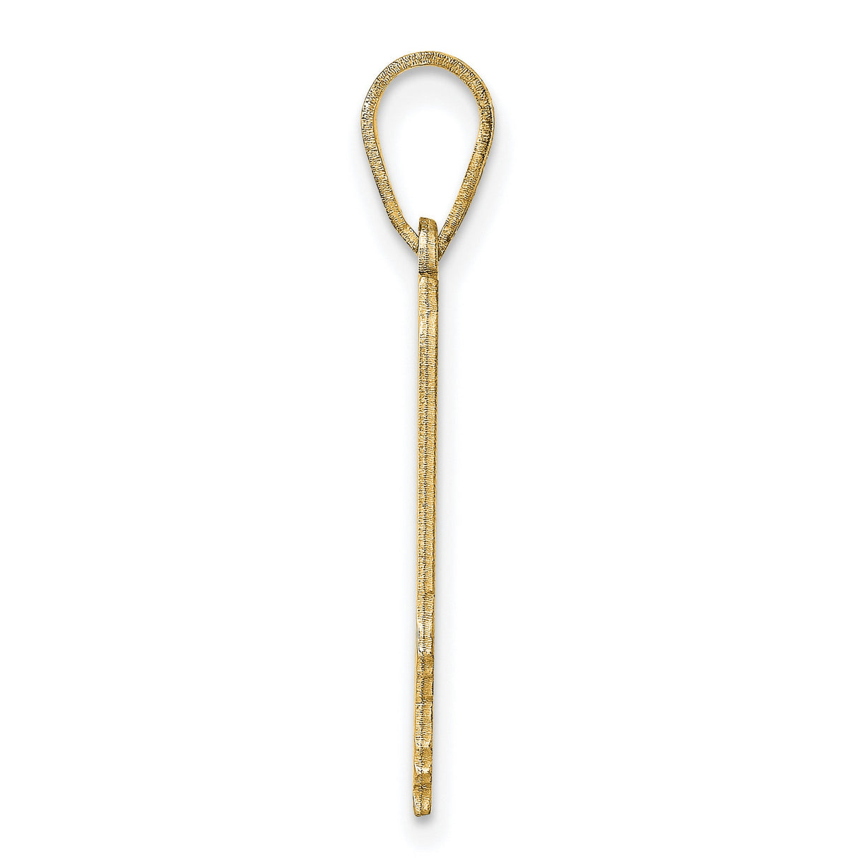 14k Yellow Gold Illinois State Pendant with Polished Finish, Unisex Regional Keepsake Charm