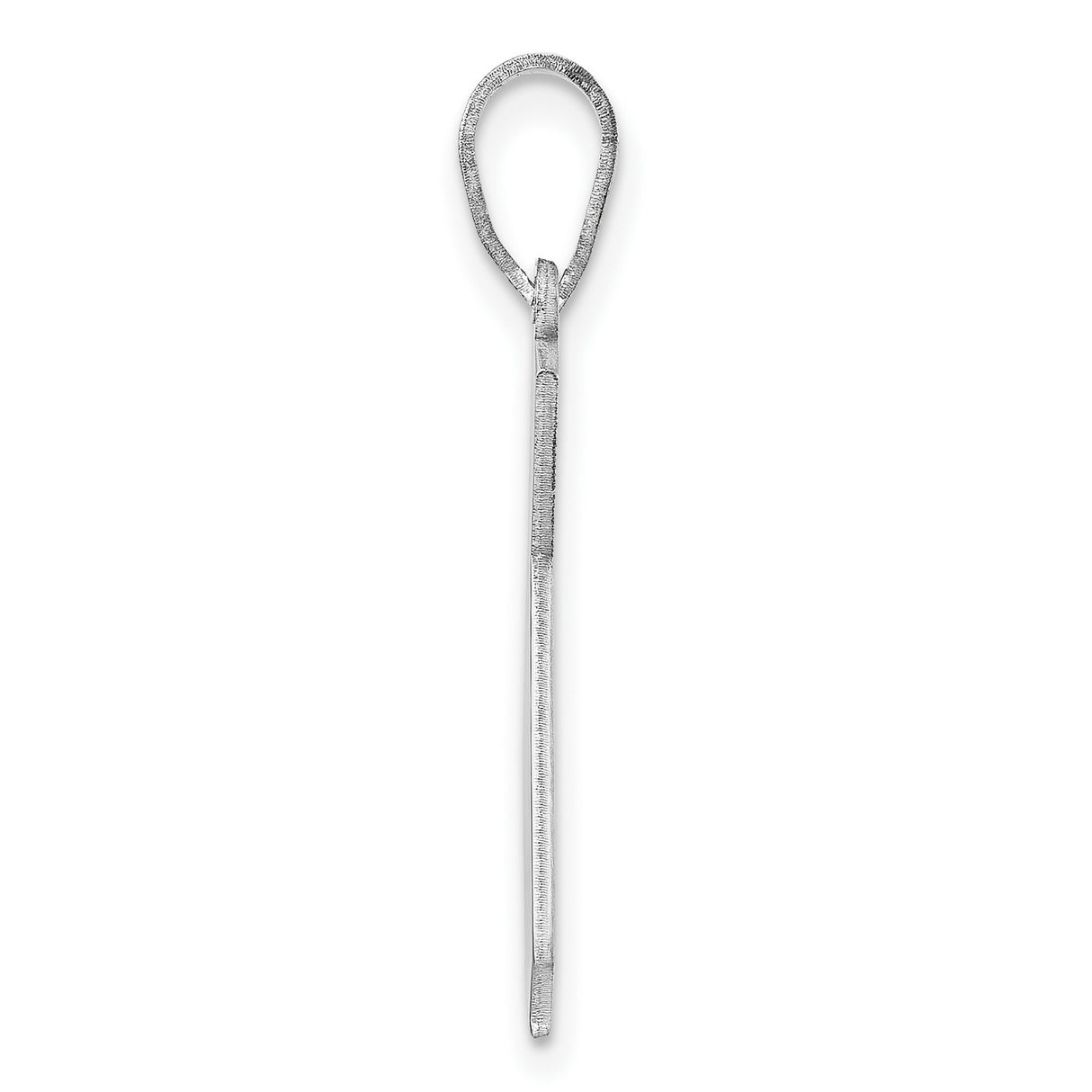 14k White Gold California State Pendant, Polished Outline Charm, Minimalist Travel Keepsake Jewelry