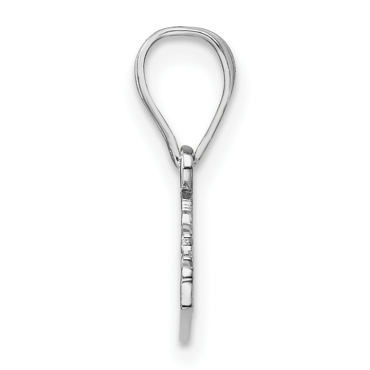 Polished Kentucky State Shaped Charm Pendant in Real 925 Sterling Silver