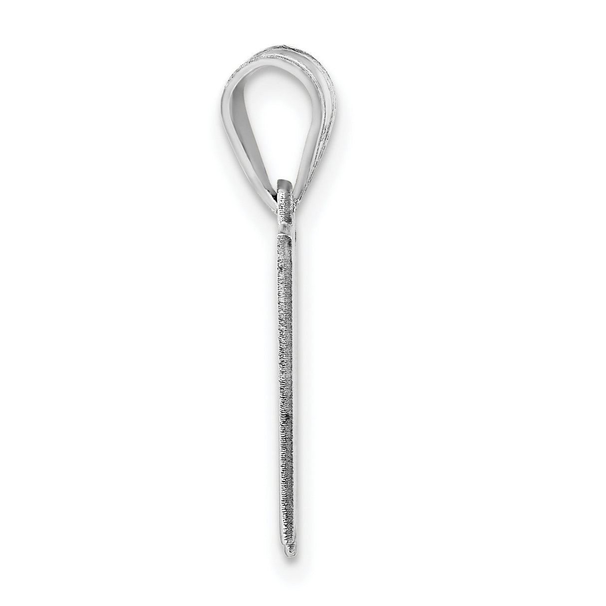 New Mexico State Charm Pendant in Real 14k White Gold