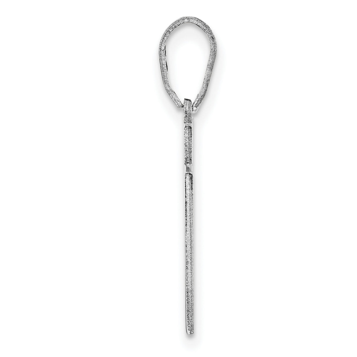 Utah State Charm Pendant in Real 14k White Gold