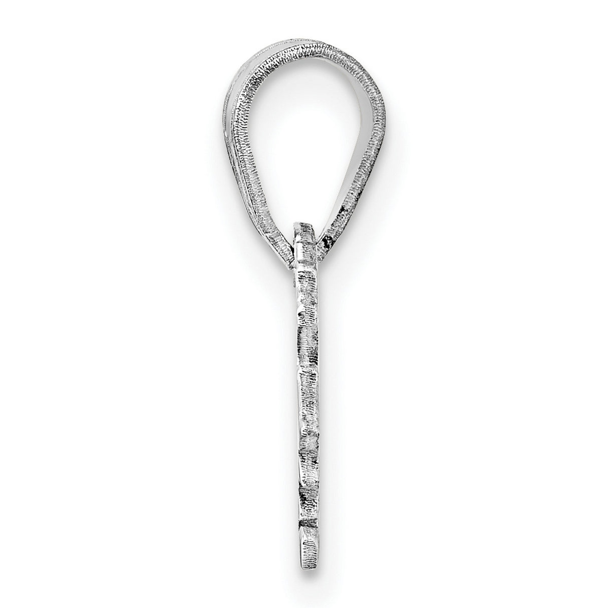 Sterling Silver Virginia State Pendant, Polished Outline Map Charm, Minimalist USA Jewelry