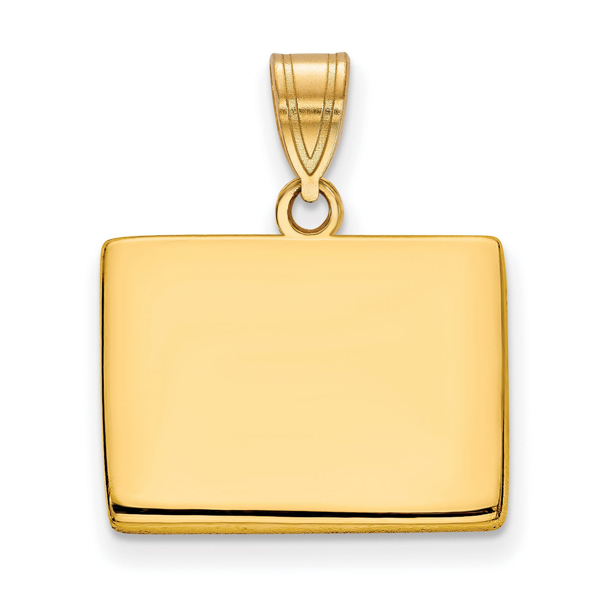 Gold Plated Wyoming State Charm Pendant in Real 925 Sterling SIlver