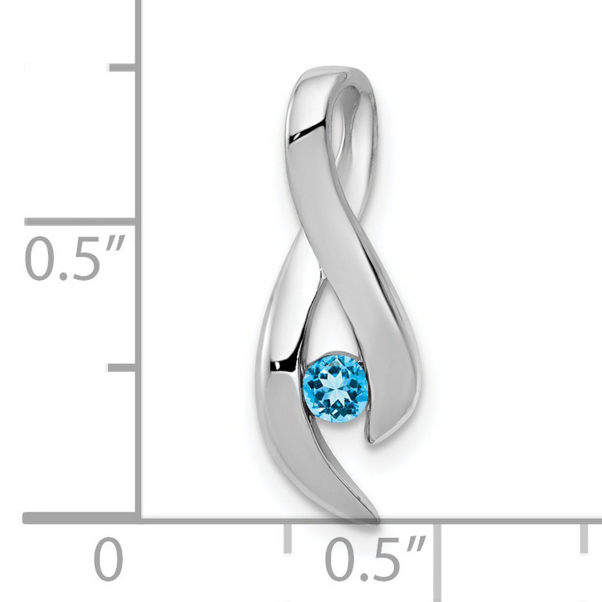 14k White Gold Charm Pendant in Real 14k White Gold