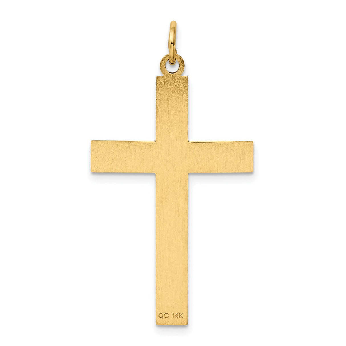 14k Yellow Gold Cross Pendant with Celtic Knot Infinity Design