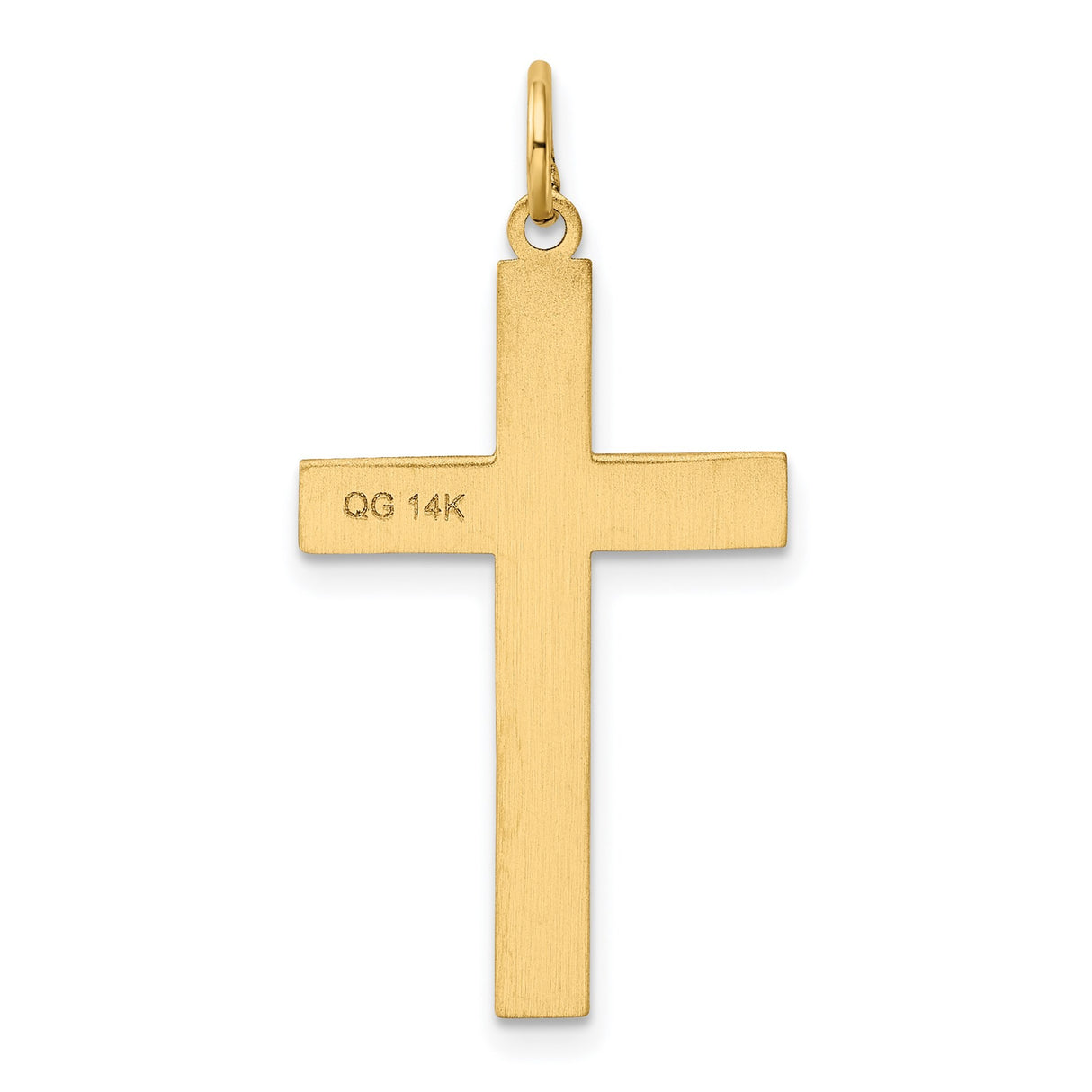 14k Yellow Gold Cross Pendant with Celtic Knot Design, Christian Religious Jewelry